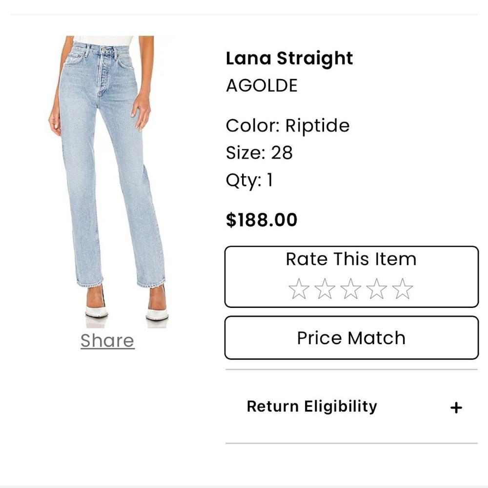 Agolde jeans 28